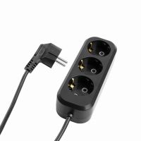 Удлинитель 3-местный с/з Stekker HM01-30-05 5м 3x075 серия Home (У10-002) черный 50420