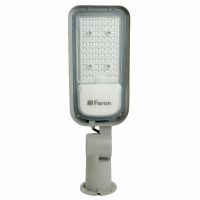 Светодиодный led уличный консольный светильник Feron SP3060 50Вт 6400K 100-265В/50Hz серый 48762