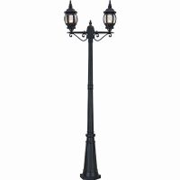 Светильник садово-парковый Feron 8114/PL8114 столб 2*100Вт E27 230В, черный