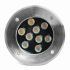 Светодиодный led светильник тротуарный (грунтовый) Feron SP280310Вт AC 12В низковольтный 4000К металлик D160*H90mm вн.диаметр: 110mm IP67 48347