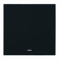 Выключатель 1-клавишный c индикатором (механизм) 250В 10А серия Мия RSВт10-3101-05 черный бархат 50445