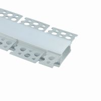 CAB248 61х14 алюминиевый 3D изгибаемый профиль встраиваемый скрытый серебро 2м 53069