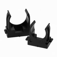 PMPH25B Крепеж-клипса для труб для прямого монтажа черная в п/э D25 мм (100 шт в уп) 50766