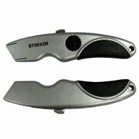 Нож строительно-монтажный с трапециевидным лезвием 19 мм 2 лезвия в рукоятке KMU-12-T 50199 Нож строительно-монтажный с трапециевидным лезвием 19 мм 2 лезвия в рукоятке KMU-12-T 50199