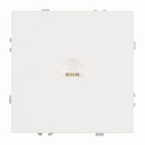 Розетка телефонная 1-местная RJ11 (механизм) серия Эмили RST00-5121-01 белый фарфор soft touch 50830 Розетка телефонная 1-местная RJ11 (механизм) серия Эмили RST00-5121-01 белый фарфор soft touch 50830