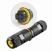 Соединитель-коннектор для проводов LD519, 3-контактный, водонепроницаемый, черный