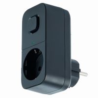 Сетевой фильтр 1-местный с/з 220В 16А с выключателем серия Nova HM81-11-2 черный 50691