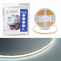 Лента светодиодная led 720SMD(2110) 10Вт/м 24В 5000*8*1.8мм IP20 6500К LS536 FERON СВОБОДНЫЙ РЕЗ 53095 Лента светодиодная led 720SMD(2110) 10Вт/м 24В 5000*8*1.8мм IP20 6500К LS536 FERON СВОБОДНЫЙ РЕЗ 53095