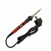 Паяльник с регулировкой температуры цифровой до500С с керам.нагревателем60Втдолговечное жало230В STEKKER PLE702-60 49818