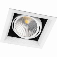 Светильник карданный светодиодный led 1x30Вт 2700 Lm 4000К 35 градусов белый AL211 с драйвером и клеммой в комплекте 29779