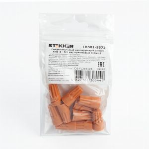 Соединительный изолирующий зажим СИЗ-3 - 5,5 мм2, оранжевый, LD501-3071 (DIY упаковка 10 шт) 39342