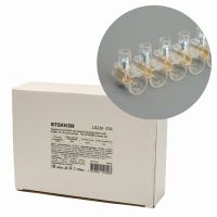 Зажим винтовой концевой изолированный КЗВИ-10 500В 57А 10 контактов поликарбонат LD228-57А 49762