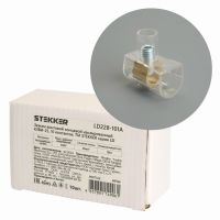 Зажим винтовой концевой изолированный КЗВИ-25 500В 101А 10 контактов поликарбонат LD228-101А 49764