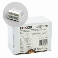 Клемма монтажная 8-проводная с пастой STEKKER  для 1-жильного проводника  LD2273-248