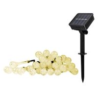 Светильник светодиодный Led SLR-G08-30W садовый; гирлянда капли теплый бел. солнечная батарея ФАZА 5040960