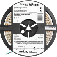 Лента светодиодная Led 71 768 NLS-5050CW60-14.4-IP20-12V R5 14.4Вт/м (уп.5м) Navigator 71768 Лента светодиодная Led 71 768 NLS-5050CW60-14.4-IP20-12V R5 14.4Вт/м (уп.5м) Navigator 71768