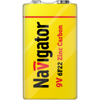 Элемент питания солевой 'крона' 6F22 94 762 NBT-NS-6F22-SH1 (уп.1шт) NAVIGATOR 94762