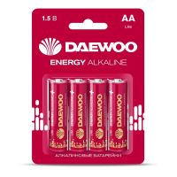 Элемент питания алкалиновый AA/LR6 1.5В Energy Alkaline 2021 BL-4 (уп.4шт) DAEWOO 5029781