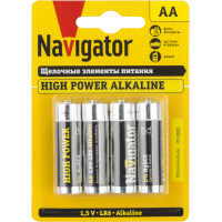 Элемент питания алкалиновый AA/LR6 94 753 NBT-NE-LR6-BP4 (блист.4шт) NAVIGATOR 94753 Элемент питания алкалиновый AA/LR6 94 753 NBT-NE-LR6-BP4 (блист.4шт) NAVIGATOR 94753