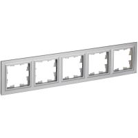 Рамка 5-м BRITE РУ-5-БрА алюм. IEK BR-M52-K47 Рамка 5-м BRITE РУ-5-БрА алюм. IEK BR-M52-K47