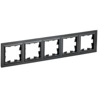 Рамка 5-м BRITE РУ-5-БрЧ черн. IEK BR-M52-K02 Рамка 5-м BRITE РУ-5-БрЧ черн. IEK BR-M52-K02