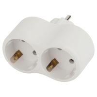 Разветвитель 2-м SPx-2e-W с заземл. 16А бел. Эра Б0053478