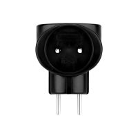 Тройник электрический биметалл 220В 6А черн. REXANT 11-1064-1