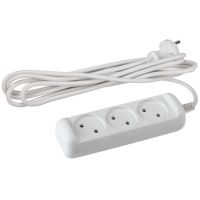 Удлинитель 3х3м без заземл. 10А IP20 ПВС 2х1 Эра Б0028355