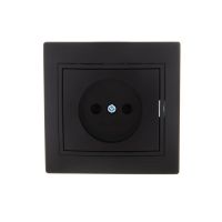 Розетка 1-м СП Mira 16А IP20 без заземл. со вставкой керамика черн. бархат LEZARD 701-4242-121 Розетка 1-м СП Mira 16А IP20 без заземл. со вставкой керамика черн. бархат LEZARD 701-4242-121