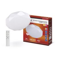 Светильник светодиодный Led COMFORT DIAMOND 75Вт 230В 3000-6500К 6000лм 480х80мм с пультом ДУ IN HOME 4690612034799 Светильник светодиодный Led COMFORT DIAMOND 75Вт 230В 3000-6500К 6000лм 480х80мм с пультом ДУ IN HOME 4690612034799