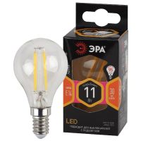 Лампа светодиодная Led филаментная F-LED P45-11w-827-E14 P45 11Вт шар E14 тепл. бел. ЭРА Б0047012