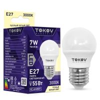 Лампа светодиодная Led 7Вт G45 3000К Е27 176-264В TOKOV ELECTRIC TKE-G45-E27-7-3K Лампа светодиодная Led 7Вт G45 3000К Е27 176-264В TOKOV ELECTRIC TKE-G45-E27-7-3K