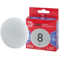 Лампа светодиодная Led RED LINE LED GX-8W-865-GX53 R 8Вт GX таблетка 6500К холод. бел. GX53 Эра Б0045333