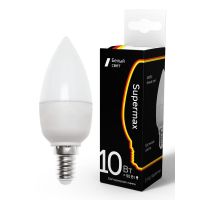 Лампа светодиодная Led Supermax 10Вт свеча E14 230В 4000К КОСМОС Sup_LED10wCNE1440