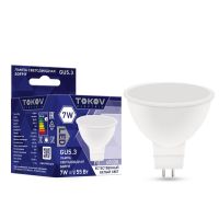 Лампа светодиодная Led 7Вт Soffit 4000К GU5.3 176-264В TOKOV ELECTRIC TKE-MR16-GU5.3-7-4K Лампа светодиодная Led 7Вт Soffit 4000К GU5.3 176-264В TOKOV ELECTRIC TKE-MR16-GU5.3-7-4K