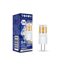 Лампа светодиодная Led 3Вт Capsule 3000К G4 220-240В TOKOV ELECTRIC TKE-G4-3-3K