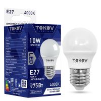 Лампа светодиодная Led 10Вт G45 4000К Е27 176-264В TOKOV ELECTRIC TKE-G45-E27-10-4K