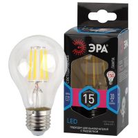 Лампа светодиодная Led филаментная F-LED-15W-840-E27 15Вт A60 грушевидная 4000К нейтр. бел. E27 Эра Б0046983