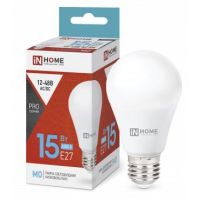 Лампа светодиодная Led низковольтная LED-MO-PRO 15Вт 12-48В Е27 6500К 1200лм IN HOME 4690612036366