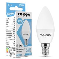 Лампа светодиодная Led 9Вт С37 6500К Е14 176-264В (TKL) TOKOV ELECTRIC TKL-C37-E14-9-6.5K
