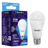 Лампа светодиодная Led 30Вт А70 6500К Е27 176-264В TOKOV ELECTRIC TKE-A70-E27-30-6.5K