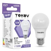 Лампа светодиодная Led 16Вт А60 4000К Е27 176-264В (TKL) TOKOV ELECTRIC TKL-A60-E27-16-4K