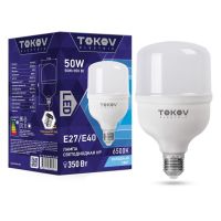 Лампа светодиодная Led 50Вт HP 6500К Е40/Е27 176-264В TOKOV ELECTRIC TKE-HP-E40/E27-50-6.5K Лампа светодиодная Led 50Вт HP 6500К Е40/Е27 176-264В TOKOV ELECTRIC TKE-HP-E40/E27-50-6.5K