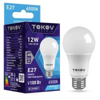 Лампа светодиодная Led 12Вт А60 6500К Е27 176-264В TOKOV ELECTRIC TKE-A60-E27-12-6.5K