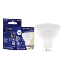 Лампа светодиодная Led 7Вт Soffit 3000К GU5.3 176-264В TOKOV ELECTRIC TKE-MR16-GU5.3-7-3K Лампа светодиодная Led 7Вт Soffit 3000К GU5.3 176-264В TOKOV ELECTRIC TKE-MR16-GU5.3-7-3K