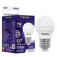 Лампа светодиодная Led 7Вт G45 4000К Е27 176-264В TOKOV ELECTRIC TKE-G45-E27-7-4K Лампа светодиодная Led 7Вт G45 4000К Е27 176-264В TOKOV ELECTRIC TKE-G45-E27-7-4K