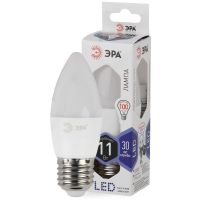 Лампа светодиодная Led B35-11w-860-E27 свеча 880лм ЭРА Б0032985