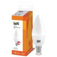 Лампа светодиодная Led ECO C35 9Вт свеча 3000К E14 230В IEK LLE-C35-9-230-30-E14 Лампа светодиодная Led ECO C35 9Вт свеча 3000К E14 230В IEK LLE-C35-9-230-30-E14
