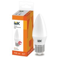 Лампа светодиодная Led ECO C35 9Вт свеча 3000К E27 230В IEK LLE-C35-9-230-30-E27 Лампа светодиодная Led ECO C35 9Вт свеча 3000К E27 230В IEK LLE-C35-9-230-30-E27
