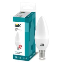 Лампа светодиодная Led Eco 9Вт C35 свеча 4000К нейтр. бел. E14 230В IEK LLE-C35-9-230-40-E14 Лампа светодиодная Led Eco 9Вт C35 свеча 4000К нейтр. бел. E14 230В IEK LLE-C35-9-230-40-E14